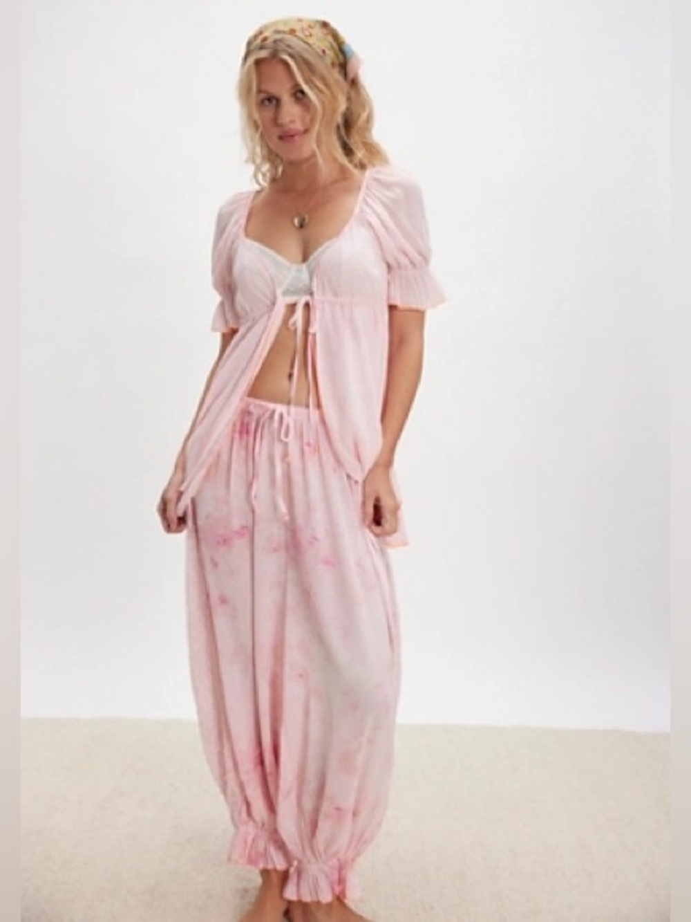 ✨NEW!✨ Free People X Intimately Ready To Go Bloomer Pants in Pink Combo XS!